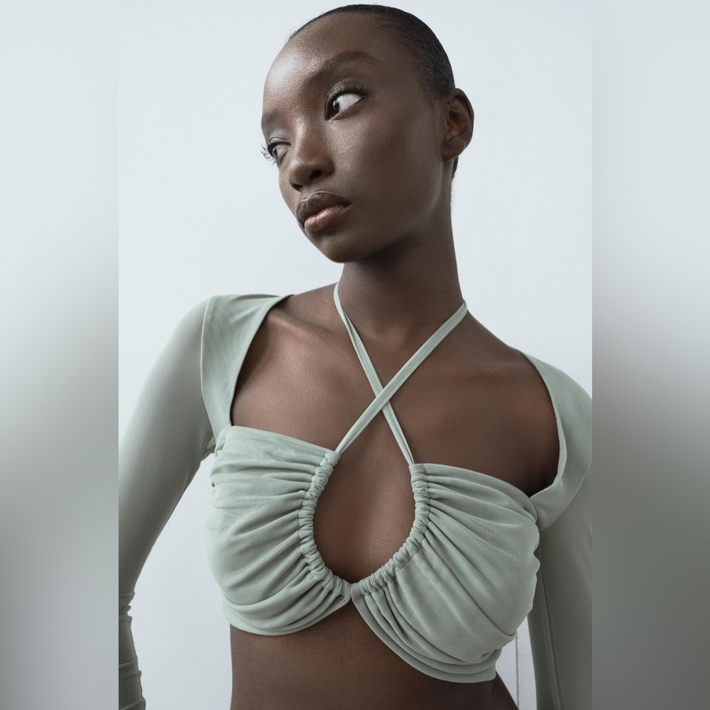 TULLE CROP TOP